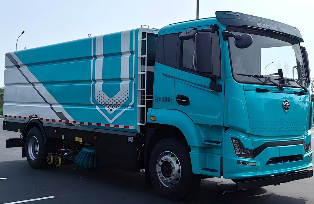 程力壹為純電動(dòng)洗掃車